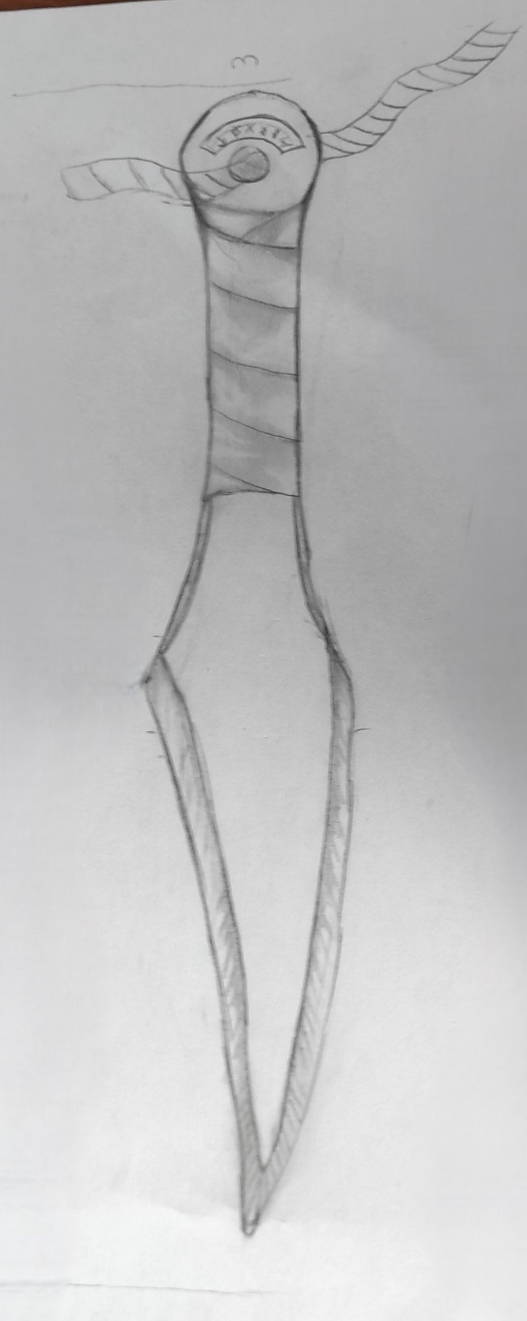 Croquis assassin couteau de lancer