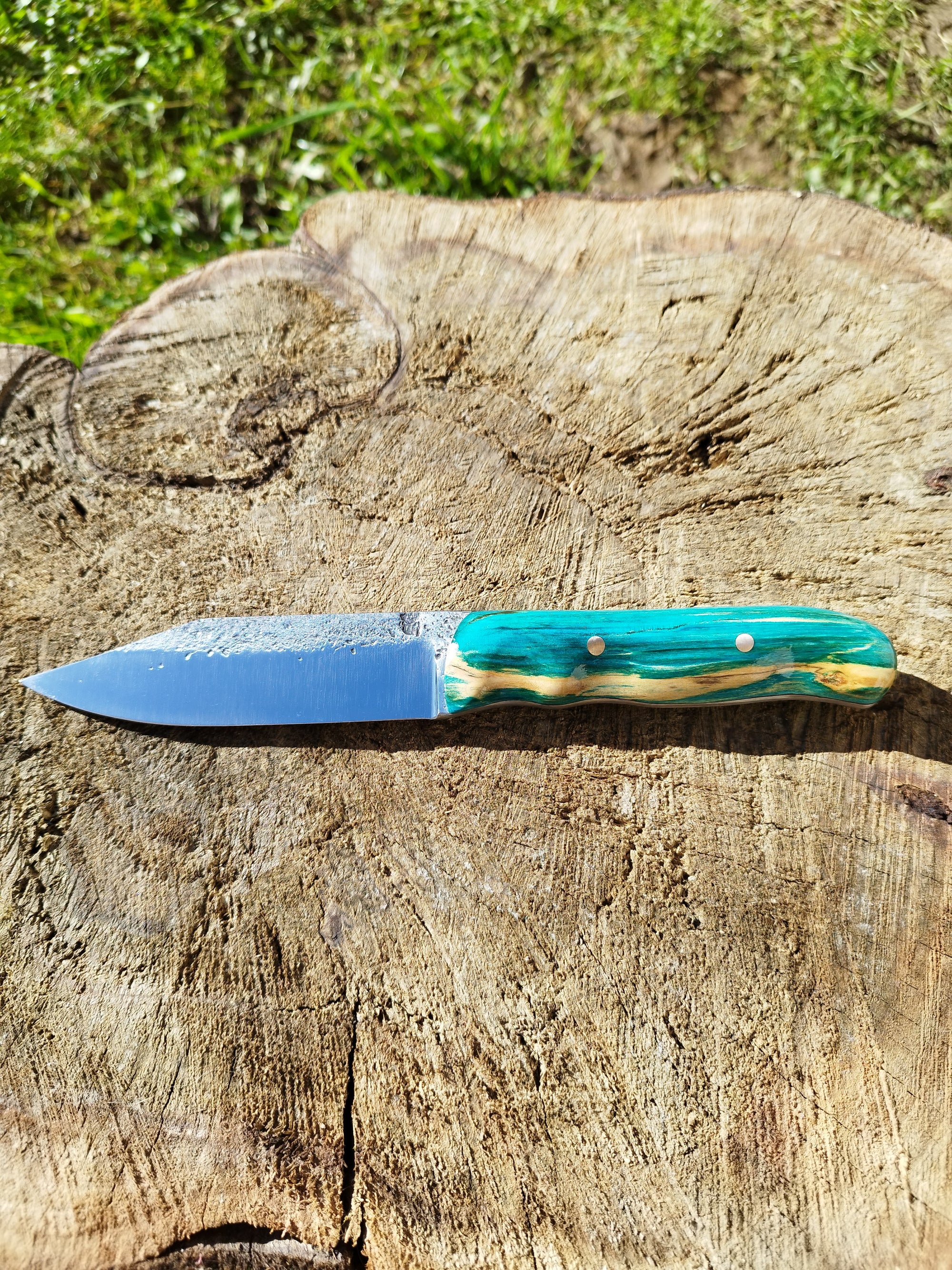 Trappeur Forme Bowie : Manche Erable Bleu Stabilisation Maison