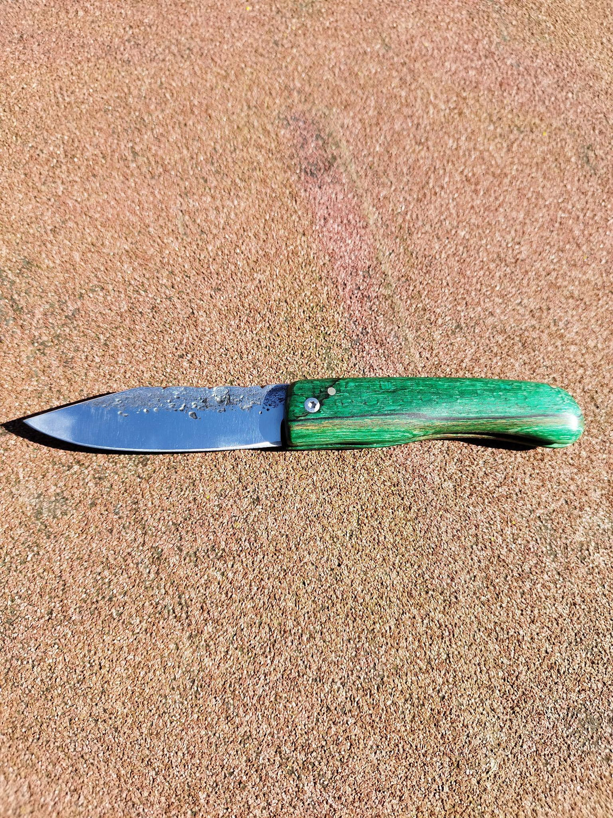 Baroudeur Acier Carbone Hêtre Échauffé Vert Stabilisation Maison