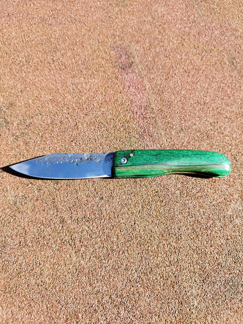 Baroudeur Acier Carbone Hêtre Échauffé Vert Stabilisation Maison