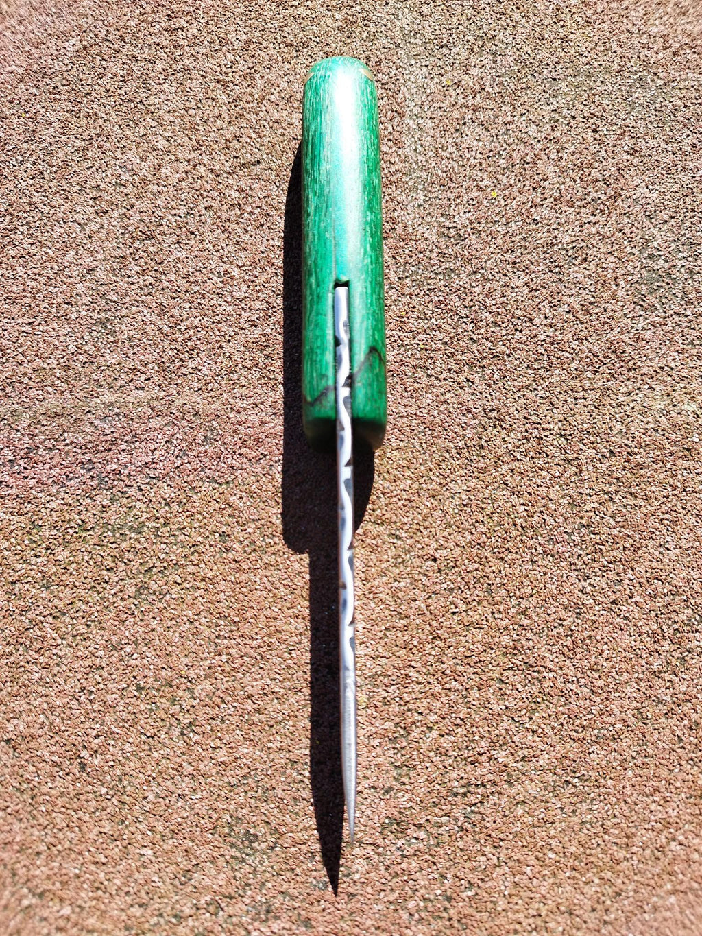 Baroudeur Acier Carbone Hêtre Échauffé Vert Stabilisation Maison