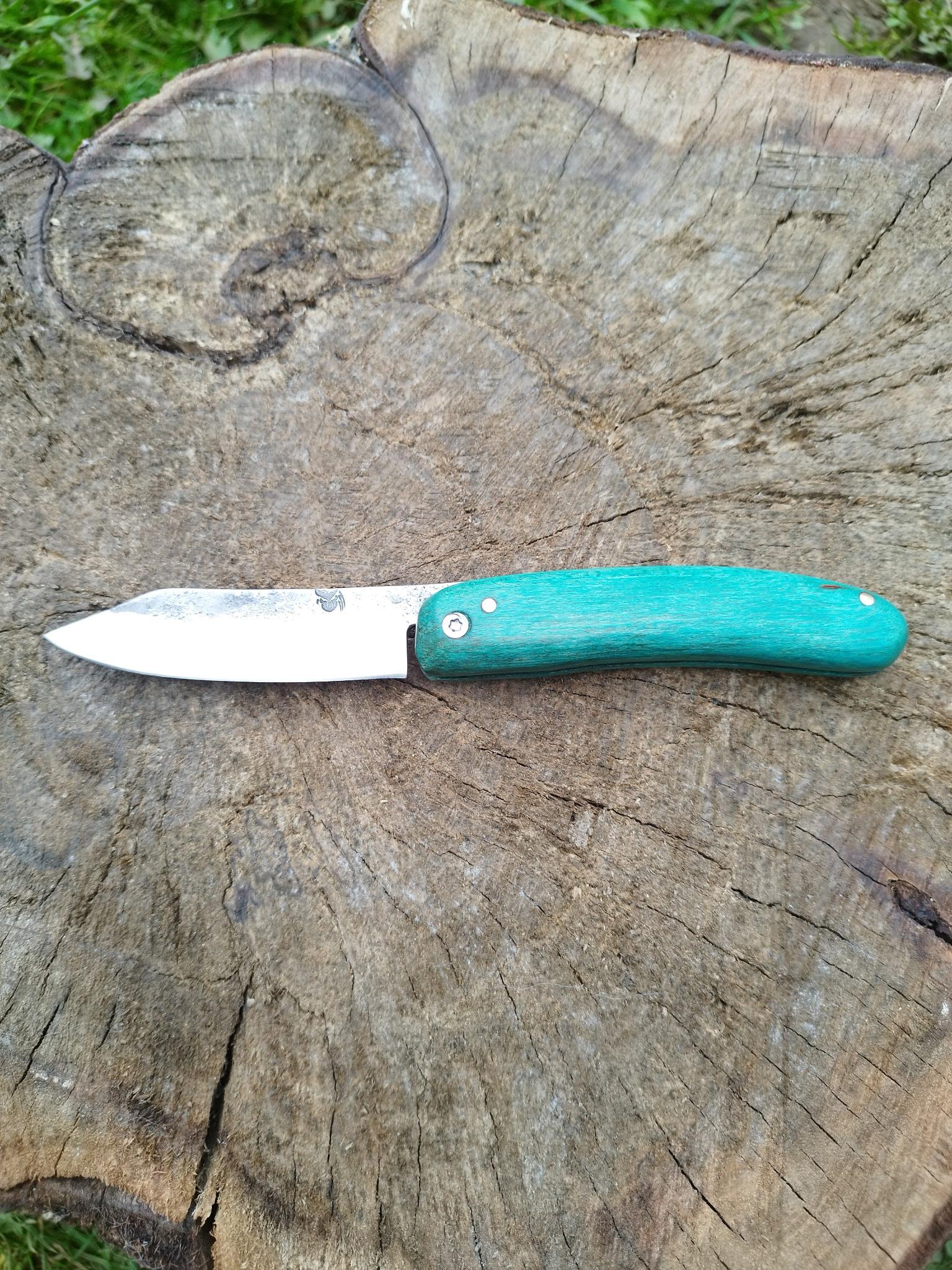 Predallien : Manche en Érable Bleu / Vert stabilisation maison