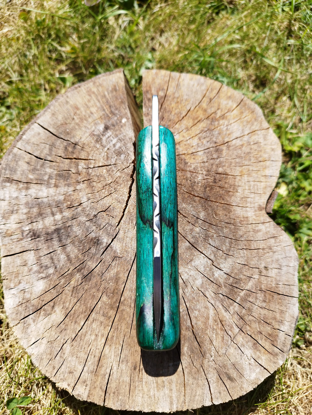Baroudeur Acier Carbone Hêtre Échauffé Vert Stabilisation Maison