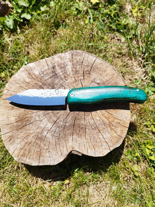 Baroudeur Acier Carbone Hêtre Échauffé Vert Stabilisation Maison