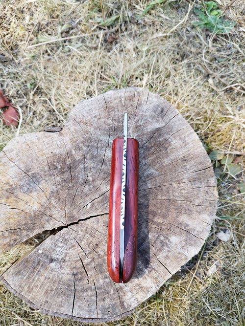 Baroudeur Acier Inoxydable : Manche en Bois de Santal