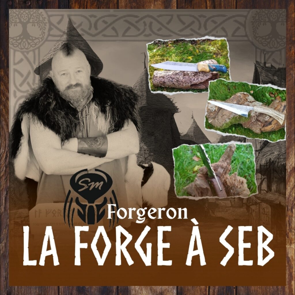 laforgeaseb.fr, La Forge à Seb, Tilly-sur-Seulles, Calvados, Normandie, Artisan, forge, forger, forgeron, charbon, marteau, polir, acier, couteau, brut de forge, fourche, torsades, guillochage, broche, barbecue, cheminée, feu, feu de camp, petite fourche, stage de forge, transformation, le gold, charcuterie, survie, le Lynx, pas de vis, rénovation, griffe de l'ours, orme, buis, vulcanisé rouge, laiton, guillochage, scramasaxe, atypique, cerf, andouiller, bowie, bicolore, buis, vulcanisé, marronnier, fourche de peuplier, cuillère forgée, cuillère, fibule, fourche, petite fourche, idril, charme, griffe de fanfan, marteau de thor, valhalla, désosseur, la griffe de fanfan, frêne d'olivier stabilisé rouge, guillochage, croquis, pukko, scram, andouiller, bowie, loupe de marronnier, 4424, pliant, couteau pliant, chêne vert, la forge de chris, gravure laser, rénovation, couteau de boucher, gravure dremel, médiévales, festivals, 2024